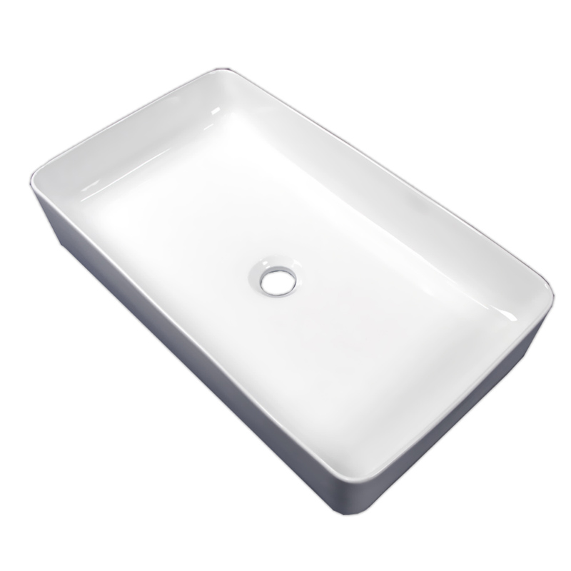 送料無料】白陶器デザインおしゃれ角型ベッセル洗面器ボウル Ambest SL3430 – アムベスト水周り建材