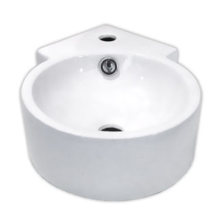 送料無料 白陶器狭小トイレ用円型コーナー洗面台壁掛け手洗い洗面器 Ambest Sl9133 アムベスト水周り建材 送料無料 白陶器狭小トイレ用円型コーナー洗面台壁掛け手洗い洗面器 Ambest Sl9133 アムベスト水周り建材